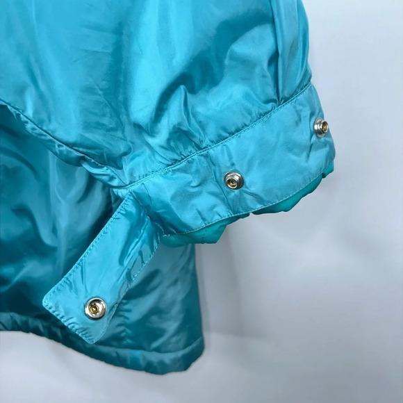 Moussy Reversilbe Mountain Parka Jacket Blue Brown Teddy Hooded Oversized - Picture 14 of 15